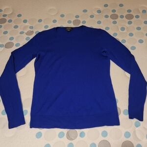 Blue fine merino sweater